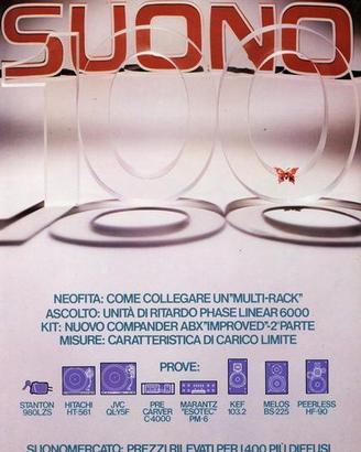 rivista SUONO numero 100 febbraio 1981