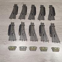 Lotto 10 Scambi LIMA Scala HO + 5 Pulsanti Comando