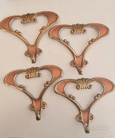 4 Appendiabiti CGR Italia anni 50/60  smaltato 