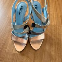 Sandalo multicolore tacco spillo