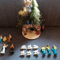 Presepe Nardi anni 70 con 17 pezzi