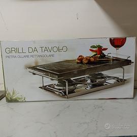 Grill in pietra ollare rettagolare