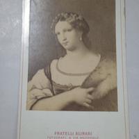 Foto cartolina fratelli Alinari La Fornarina 