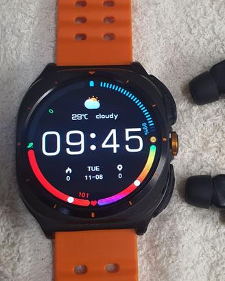 Smartwatch gt98 con auricolari incorporati