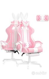 Sedia gaming rosa