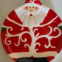 Piatto e scatola Babbo Natale