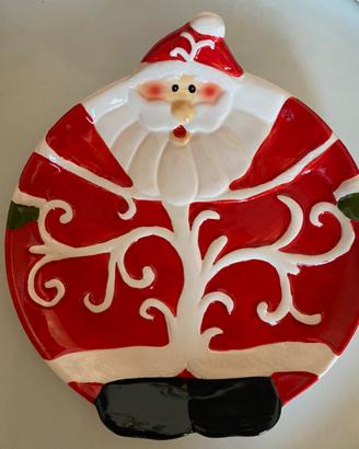 Piatto e scatola Babbo Natale