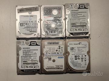 Lotto 6 HDD Sata 2,5 320Gb Hitachi Toshiba WD