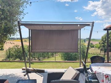 pergola in acciaio 