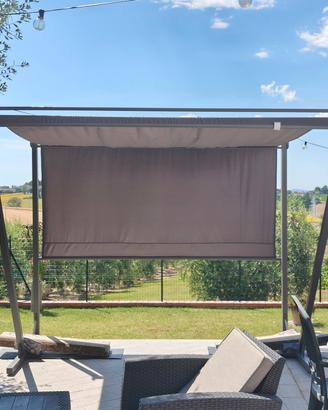 pergola in acciaio 