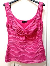 Top Nerodiamante Fucsia 46 sexy e femmimile