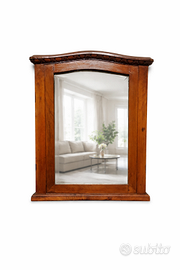 Specchio vintage in legno massello