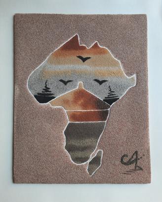 Quadro Africa Sand-Art