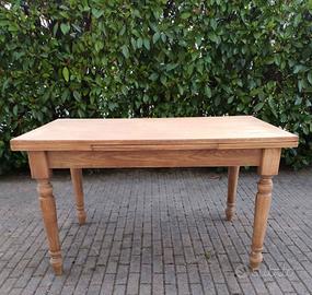 Tavolo rovere allungabile in legno stile antico