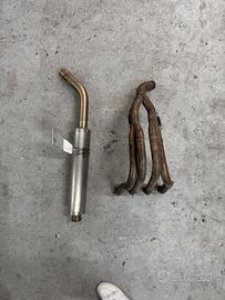 Yamaha yzf r1 del 1998 scarico completo leovince