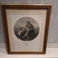 Quadro stampa 1700 madonna del lago