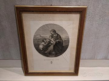 Quadro stampa 1700 madonna del lago