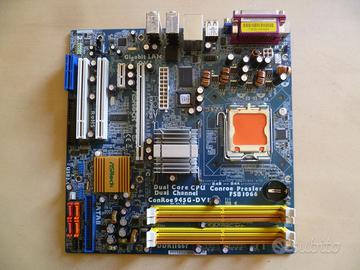 Scheda madre AsRock 945G-DVI 775 funzionante