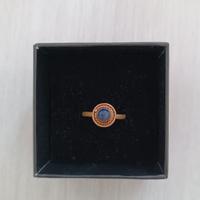 Anello ottone e lapislazzuli regolabile