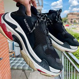 Balenciaga triple s nere bianche rosse best sale