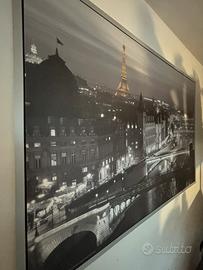 Quadro Parigi di notte con cornice