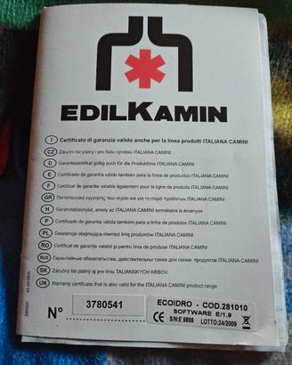 stufa pellet Edilkamin Ecoidro  11 kw