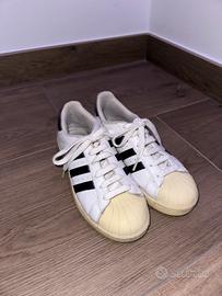 Scarpe ADIDAS Superstar in Pelle Bianco e Nero