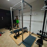 rack con pedana per stacco