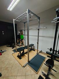 rack con pedana per stacco