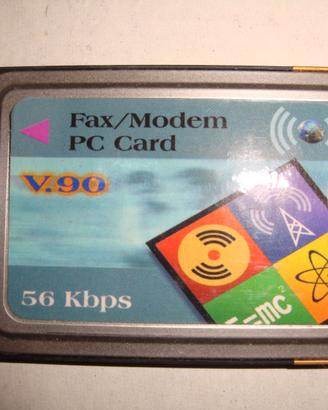 Modem Fax Pc Card Vintage 56 kbps V.90