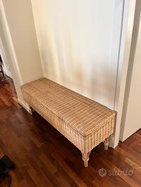 Panca contenitore, fatta a mano in rattan, IKEA