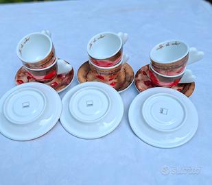 set 6 tazzine da  caffè +6 piattini Thun  Vintage 