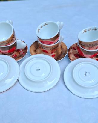 set 6 tazzine da  caffè +6 piattini Thun  Vintage 