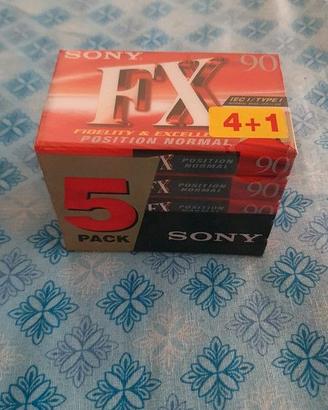 Musicassette Sony FX90 90 minuti sigillate