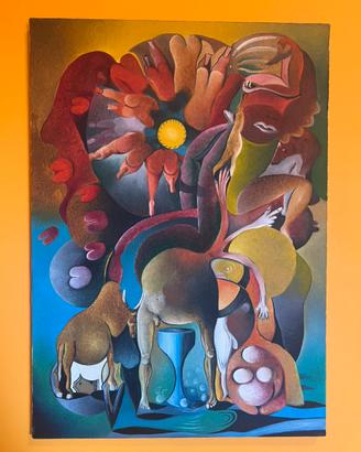 Quadro Dipinto Surrealista Figurativo