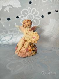 Angioletto con tamburello vintage 