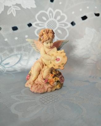 Angioletto con tamburello vintage 