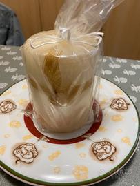 Candela con piattino thun