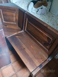 Panca ad angolo posto x 4