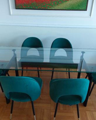 Tavolo Cristallo Stile Le Corbusier (Valore 3000€)