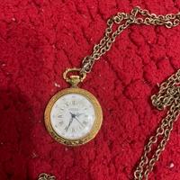 Orologio da taschino TISSIER vintage placcato oro