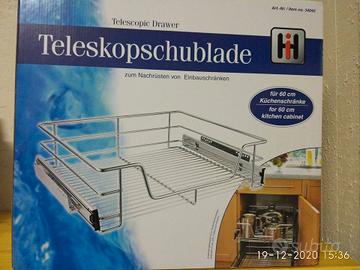 Cassetto telescopico a cestello