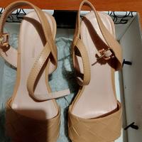 Zeppe con tacco alto estive Tg 37