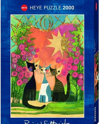 Puzzle soggetto artistico gatti (adulti e ragazzi)