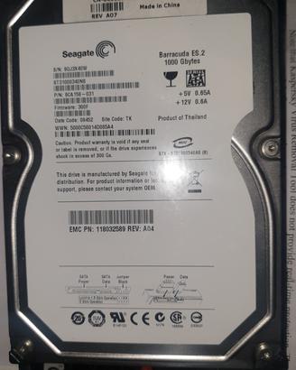 lotto 4 hd sata da 1 tb Seagate 
