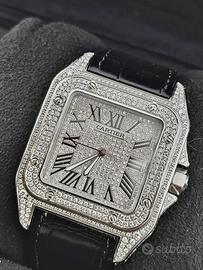 Cartier Santos  Custom Diamond FullSet NEGOZIO