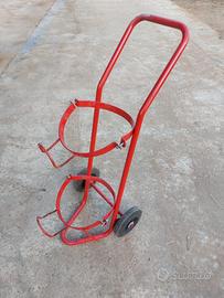 Carrello porta bombola singola