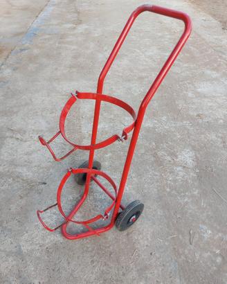 Carrello porta bombola singola