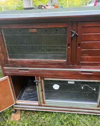 CONIGLIERA LEGNO CORAZZATO ANTIROSICCHIATURA
