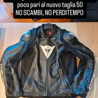 giacca in pelle dainese taglia 50